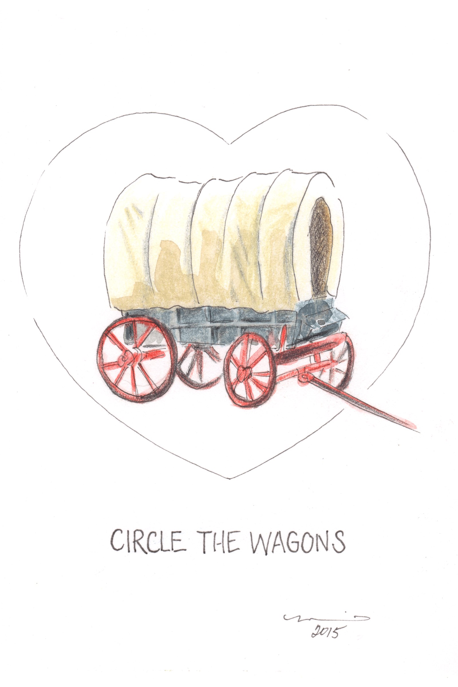 Circle the Wagons, artwork by Marnie Hart