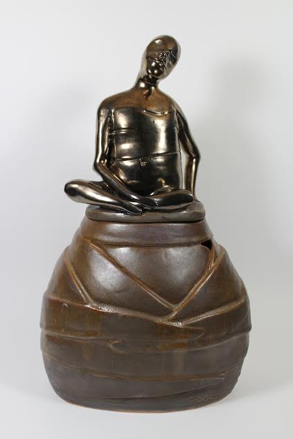 Container, ceramic work