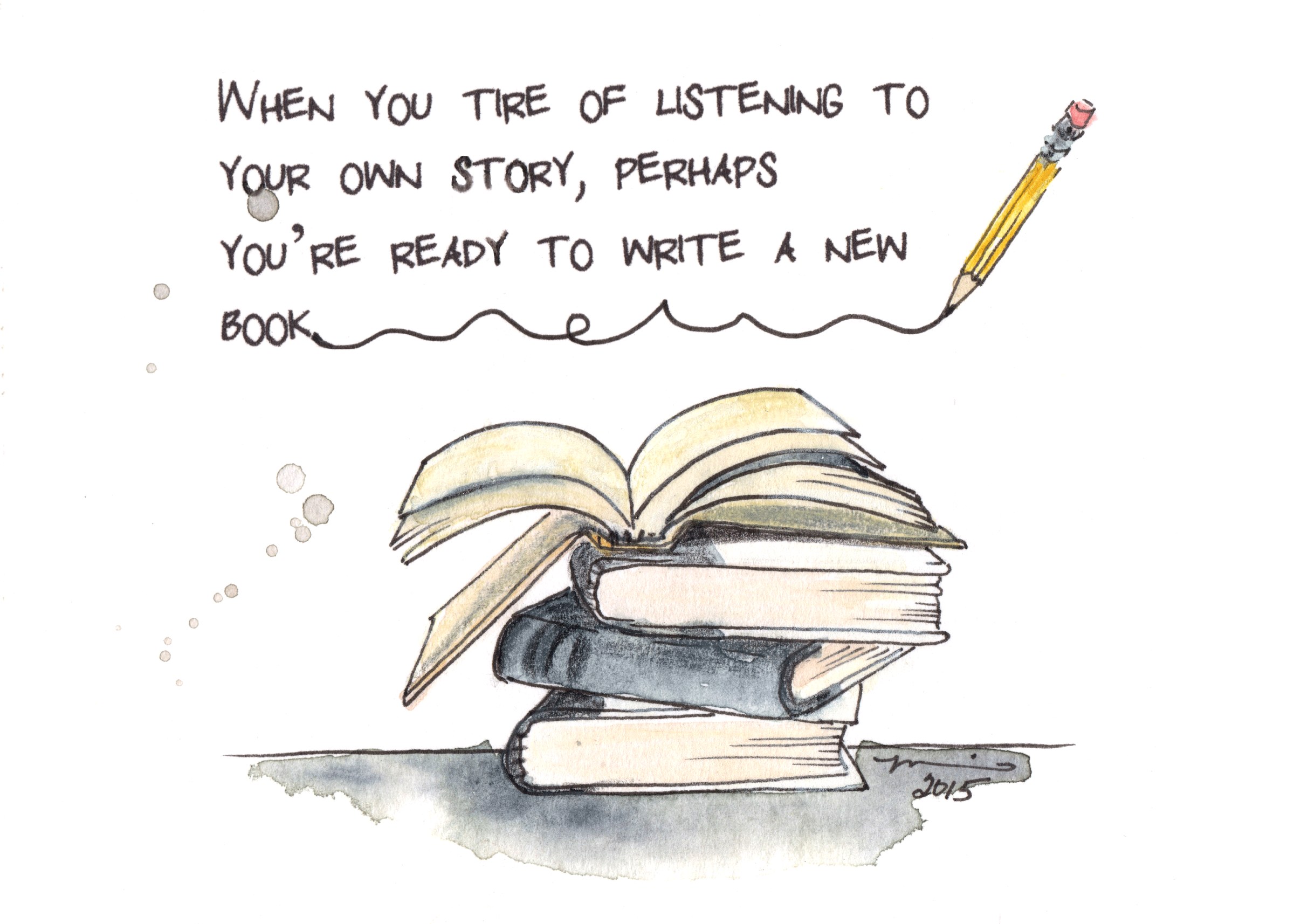 Write A New Story, artwork by Marnie Hart